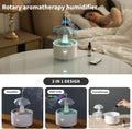 Humidifiers for Bedroom,Aromatherapy Essential Oils Diffuser,Quiet Ultrasonic Clouds and Cool Mist Humidifier, 7 Colors Breathing LED