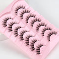 Lashes Natural Cat Eye Lashes Wispy Eyelashes 15Mm False Eyelashes Wispy Lashes 3D Volume Strip Eyelashes Thin Cotton Band Soft Fake Eyelashes