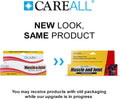 Careall Muscle & Joint Vanishing Scent Gel, 3.0 Oz. (3 Pack), Non-Greasy, Pain Relief Gel for Muscle, Back and Minor Arthritis, Topical Analgesic,