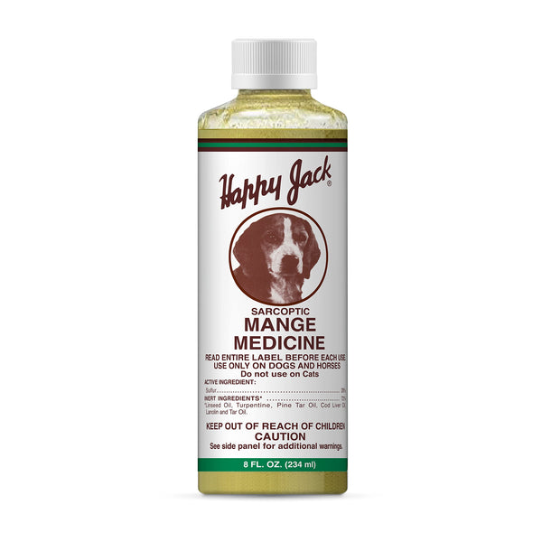 HAPPY JACK Mange Medicine & Treatment for Dogs & Horses - Brings Soothing Itch Relief to Severe Mange, Fungi, Allergies, Eczema & Most Dog Skin