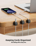 8 Pack Cord Organizer Holder,Costop Strong Adhesive Desk Cable Management Magnetic Easy Open,Organize Phone Charging Cords Wire Holder Organizer
