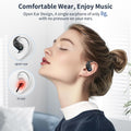 Open Ear Headphones, Bluetooth Headphones 5.3 Sports with Smart Digital Display, 36H Playtime, IP54 Waterproof, Wireless Earbuds Lightweight