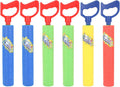 Water Guns Shooter 6 Pack, Super Foam Soakers Blaster Squirt Guns, Pool Noodles Toy with Plastic Handle Summer Swimming Beach Garden Fighting
