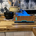 Diffuserlove Flame Diffuser Humidifier Essential Oil Diffusers 200Ml Desk Aroma Diffusers for Home Office Cool Fire Air Diffuser (Size:9.8" L X