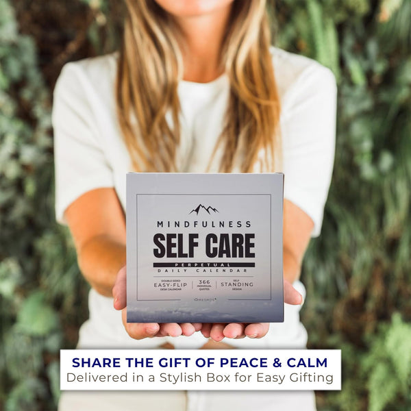 MESMOS 366 Mindfulness Self Care Quotes Daily Motivational Calendar, Inspirational Gifts for Men, Office Decor for Men and Women, Office Gifts