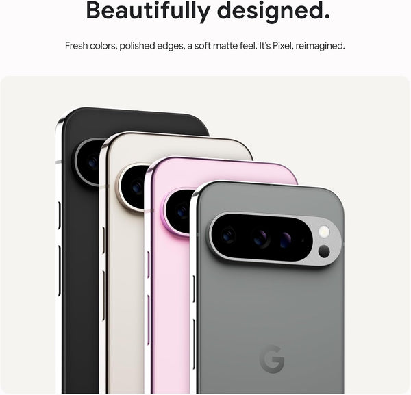 Google Pixel 9 Pro XL - Unlocked Android Smartphone with Gemini, Triple Rear Camera System, 24-Hour Battery, and 6.8" Super Actua Display - Hazel