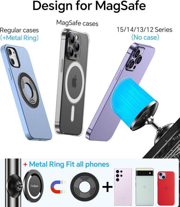 Gym Magnetic Phone Holder Mount for MagsafeãAll MetalãDual Magnetic Phone Holder for Gym Accessories Attach to Metal Surface, Gym Phone Holder