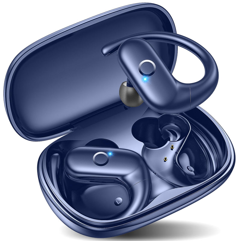 Kurdene Wireless Earbuds Bluetooth Headphones Sport,Over Ear Buds with Deep Bass Sound,60Hrs Playtime Earphones Redesigned Comfort Fit with