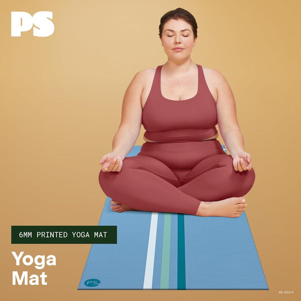 POPSUGAR Premium 6Mm Yoga Mat, 68" X 24" (Constellations) with Easy Carry Strap, Textured Non-Slip Exercise Mat for Men & Women, Ideal Home