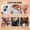 Beard Growth and Grooming Kit - Growth Oil (2Oz), Balm, Comb, E-Book, Storage Bag, Mustache Mens Gift Set for Him
