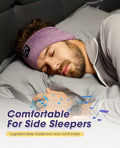 Perytong Sleeping Headphones Bluetooth 5.4 Headband, Wireless Music Sleeping Mask Headphones Earbuds Earphones Sweatproof for Women Mom Sports