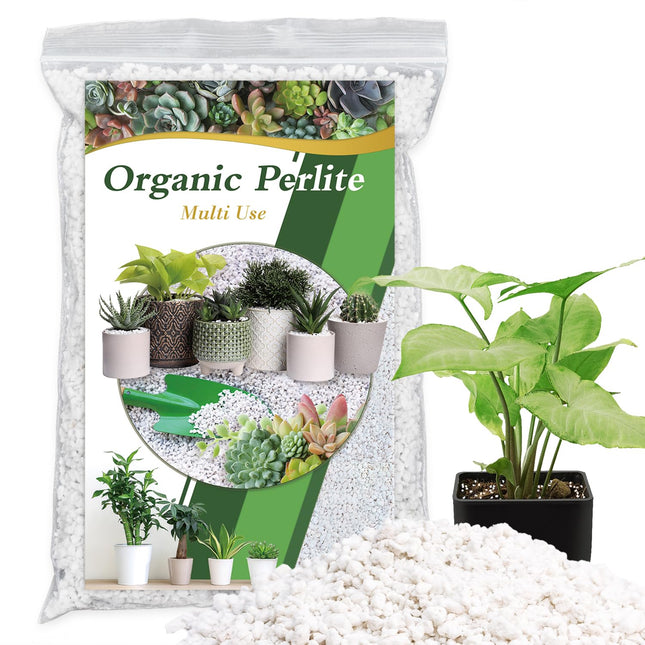 Organic Perlite for Plants, Enhances Soil Drainage and Aeration, Perfect Perlite for Plants Indoor & Outdoor, Horticultu