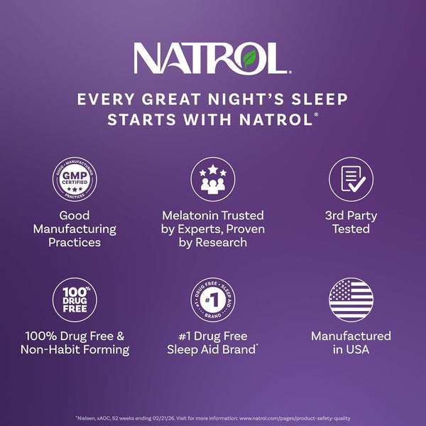 Natrol Sleep & Restore Capsules with Magnesium Glycinate 100Mg, GABA, Essential for Your Ultimate Restorative Sleep, Melatonin-Free, 30 Day Supply
