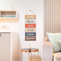 Hanging Wall DÃ©cor Sign - Welcome Vertical Wall Art Decorations, Rustic Home Accessories for Living Room, Bedroom, Family, Dining, and Kitchen,