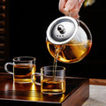 PARACITY Glass Teapot Stovetop 22 Oz/650Ml, Tea Pot with Removable 18/8 Stainless Steel Infuser, Borosilicate Clear Tea Kettle, Teapot Blooming