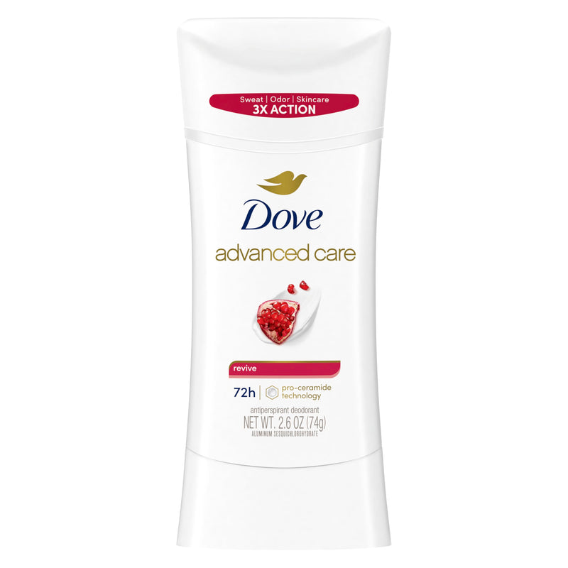 Dove Advanced Care Antiperspirant Deodorant Stick Revive to Help Skin Barrier Repair after Shaving by Boosting Skin'S Ceramide Levels 72 Hour Odor