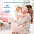 Aromatherapy Essential Oil Home Diffuser with Remote Control, 300ML Large Room Cool Mist Air Humidifier, 8 Hours Quiet Operation, Timer, 7 Colors