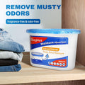 Vacplus Moisture Absorbers 6 Pack, 10.5 Oz Portable Humidity Absorber Boxes for Your Bathroom, Closet & Car, Dehumidifier with Fragrance Free,