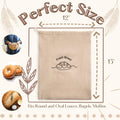 Simply H&K Linen Bread Bags [Pack of 3] with Inner Lining - Keeps Homemade Bread Fresh & Secure - Perfect for Sourdough & Gift Giving - Set of