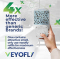 VEYOFLY Fly Catcher Indoor, Fly Trap Indoor, (1 Device + 3 Refills) Fruit Fly Traps for Indoors, Gnat Traps for House Indoor, Bug Killer, Fly