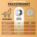Industrial Grade Clear Packing Tape 12 Rolls - Extra Long 110 Yards per Roll - 2" Wide X 2.7 Mil Thick, Acrylic Adhesive Heavy Duty Tape for Box