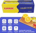 KAMMAK Plastic Wrap with Slide Cutter - 12 Inch Food Service Cling Film Roll - Clear Refillable Stretch Film - 1000 SQ FT Wrap - Bulk Quick Cut
