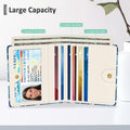 Nipichsha Womens Wallet, Small Slim RFID Credit Card Holder Wallet for Women, Leather Compact Bifold Purse with Zipper Coin Pocket, Cute Ladies