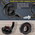 Throttle Handle Grips and Cable for ATV Quad Pit / Dirt Bike Baja Mini Bike Mb165 Mb200 196Cc 200Cc Doodlebug Bike Fit for 22Mm Bar by TOPEMAI