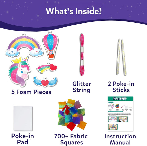 Skillmatics Poke-in Art - Magical Unicorn Dream Decor, Mess-Free Fun for Kids, DIY Wood Craft Kits, Creative Activity, Gifts for Ages 4, 5, 6, 7,