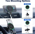 Magnetic Wireless Car Charger Mount Compatible with Magsafe Iphone 15/ Iphone 14/Iphone 13, Fast Charging Air Vent Magnet Accessories Car Phone Holder