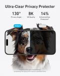 Anker Screen Protector, Bubble-And-Dust-Free Iphone HD Tempered Glass, Durable and Drop-Proof with 9H Hardness, Easy Installation Exclusively for