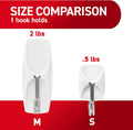 Command Small Wire Toggle Hooks, 16 Hooks and 24 Strips, Damage-Free Hanging Wall Hook with Adhesive, No Tools Required, Great for Home, Kitchen,