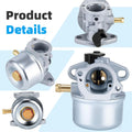 799868 Carburetor Compatible with Briggs & Stratton 498170 799872 694202 497586 498254 790821-14111 Carburetor +795259 Air Filter Cleaner Primer