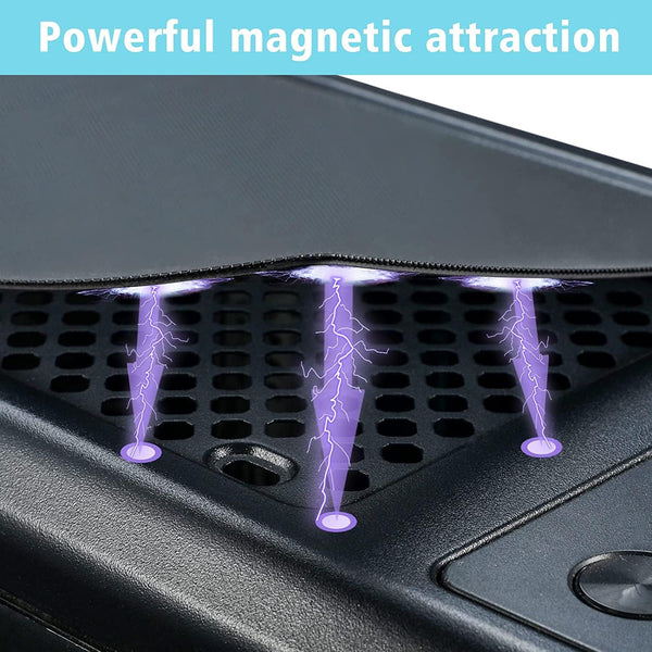 [4 Pack] 280X140Mm PC Case Dust Mesh Filter, Magnetic Frame Computer Fan Dust Mesh PC Cooler Filter Dustproof PVC Cover Grills - Black