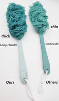 Back Scrubber for Shower, Loofah Long Handle Bath Body Brush, Soft Nylon Mesh Sponge on a Stick for Shower Men Women Kids Elderly, Exfoliating