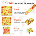 Beeswax Food Wraps Reusable 6-Pack - 3 Sizes + Elastic Storage Wraps for Containers | Reusable Beeswax Bowl Covers & Stretchable Food Wrap |