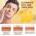 20Pairs/40Pcs 24K Gold Eye Patches, Collagen Eye Masks for Dark Circles and Eye Bags, Smooth Wrinkles & Puffy Eyes, Moisturizing Skin, Skincare