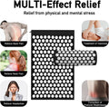 Acupressure Mat Set, Acupuncture Point Massage Pillow, Relieving Back and Neck Pain, Muscle Relaxation and Stress Reduction, Sciatica Relief,