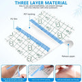 OBTANIM 50 Sheet Transparent Waterproof Stretch Adhesive Bandage Clear Film Dressing Bandages Tape Cover for Tattoo Shower Swimming Protector (4 X
