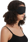 Alaska Bear Sleep Mask Silk Cover Eye Contour Built-In No Pressure for Sleeping, Upgrade over Conventional Flat Satin Eye Masks, Machine Washable
