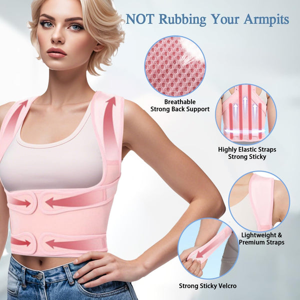 Posture Corrector for Women and Men,Adjustable Full Back Brace and Shoulder Straightener,For Back Pain Relief ,Hunchback