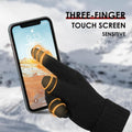Achiou Women Winter Gloves, Touch Screen Texting Gloves, Elastic Soft Warm Knit Lined, One Size