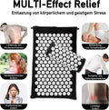 Acupressure Mat Set, Acupuncture Point Massage Pillow, Relieving Neck and Back Pain, Muscle Relaxation and Stress Reduction, Sciatica Relief,
