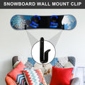 Snowboard Wall Mount Clips, Horizontal Skateboard Wall Mount?Snowboard Display Stand for Room, Garage