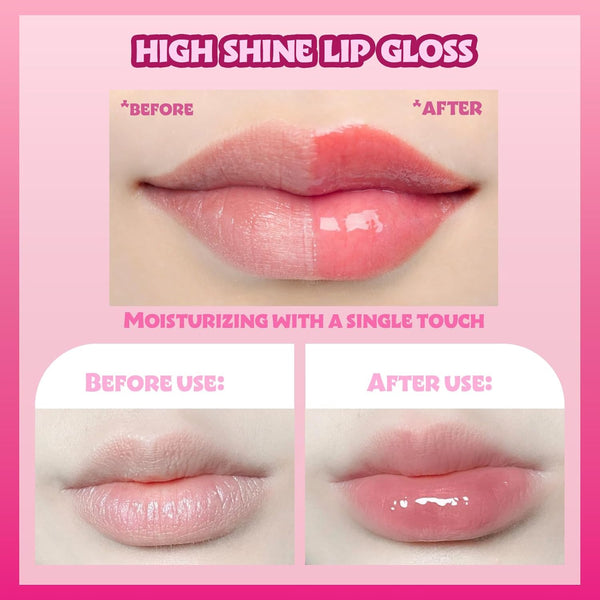 Barbie 12 Piece Plant Based Lip Gloss, Girls Party Favors, First Makeup Set for Girl, Perfect for Parties, Sleepovers, and Birthday Gifts, Ages
