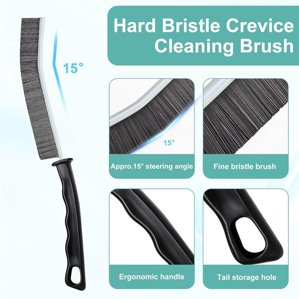 Hard Bristle Crevice Cleaning Brush - Multifunctional Gap Cleaning Brush, Cleaning Tools for Household Use, Home, Kitchen, Bathroom, Window,