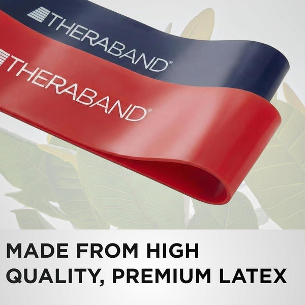 THERABAND Resistance Band Loop Set, Pack of 4, 12 Inch Band Loop Kit for Legs & Butt Workouts, Beginner to Advanced Levels for Exercise, Rehab,