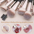 MAGEFY Makeup Brushes, 22 Pcs Professional Premium Synthetic Makeup Brush Set with Case, Foundation Eyeshadow Brush Travel Make up Brushes Set