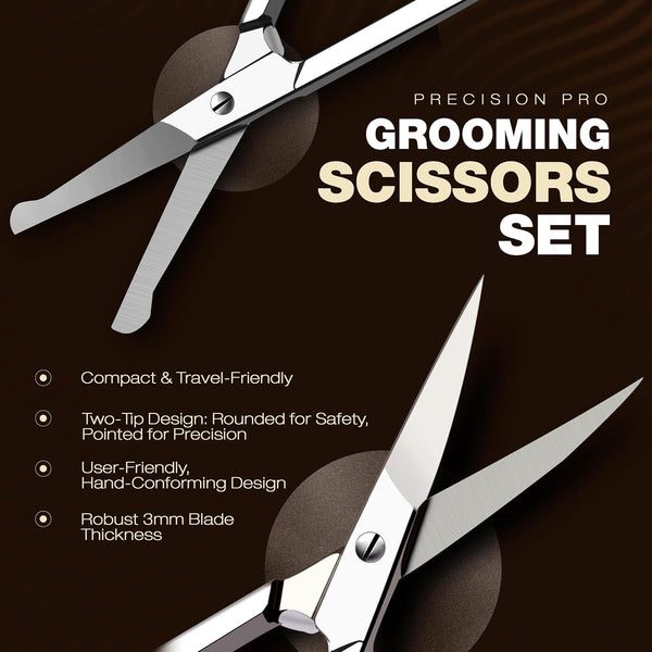 Utopia Care Eyebrow Scissors, Professional Stainless Steel Small Shears for Men and Women, Nose Hair Scissors for Grooming Mustache, Beard,