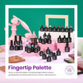 Beetles Gel Polish Set Summer Gel Nail Polish Kit Spring Pastel 36 Pcs 32 Colors with Base Top Coat Hot Pink Green Black White Burgundy Red Blue
